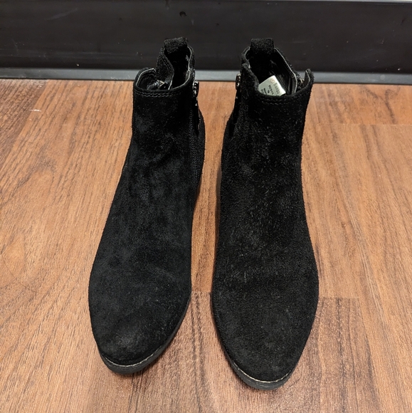 Blondo Womens Size 7 M Black Suede Zip Waterproof Ankle Boots Booties - Picture 2 of 3